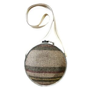 Vintage Oasis Original Cloth Covered  Striped Canteen, 2 Quart